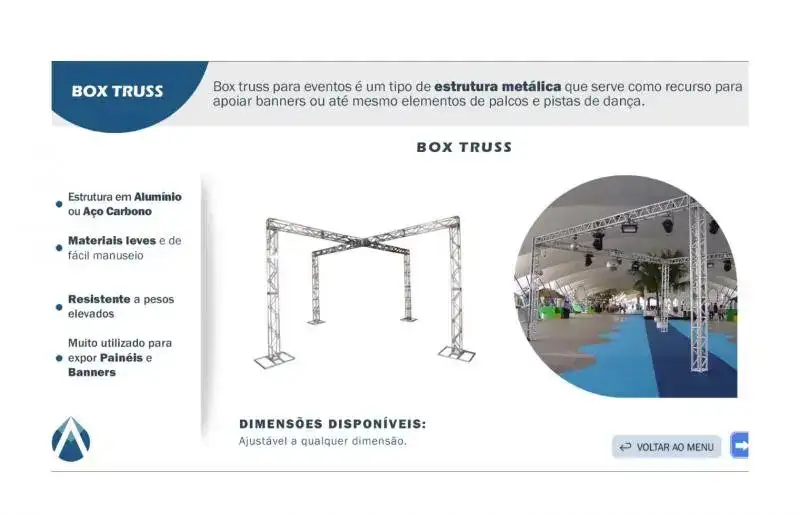 Aluguel de box truss