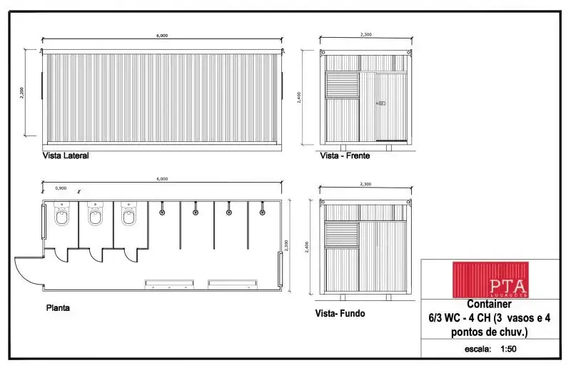 Container banheiro